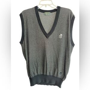 VTG Descente Golf  100% Cotton Gray & Black Sweater Vest
Kurt Cobain Mr Rodgers